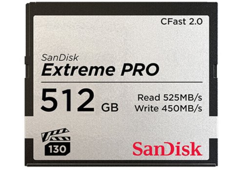 SanDisk 512GB Extreme PRO CFast 2a.0 Memory Card